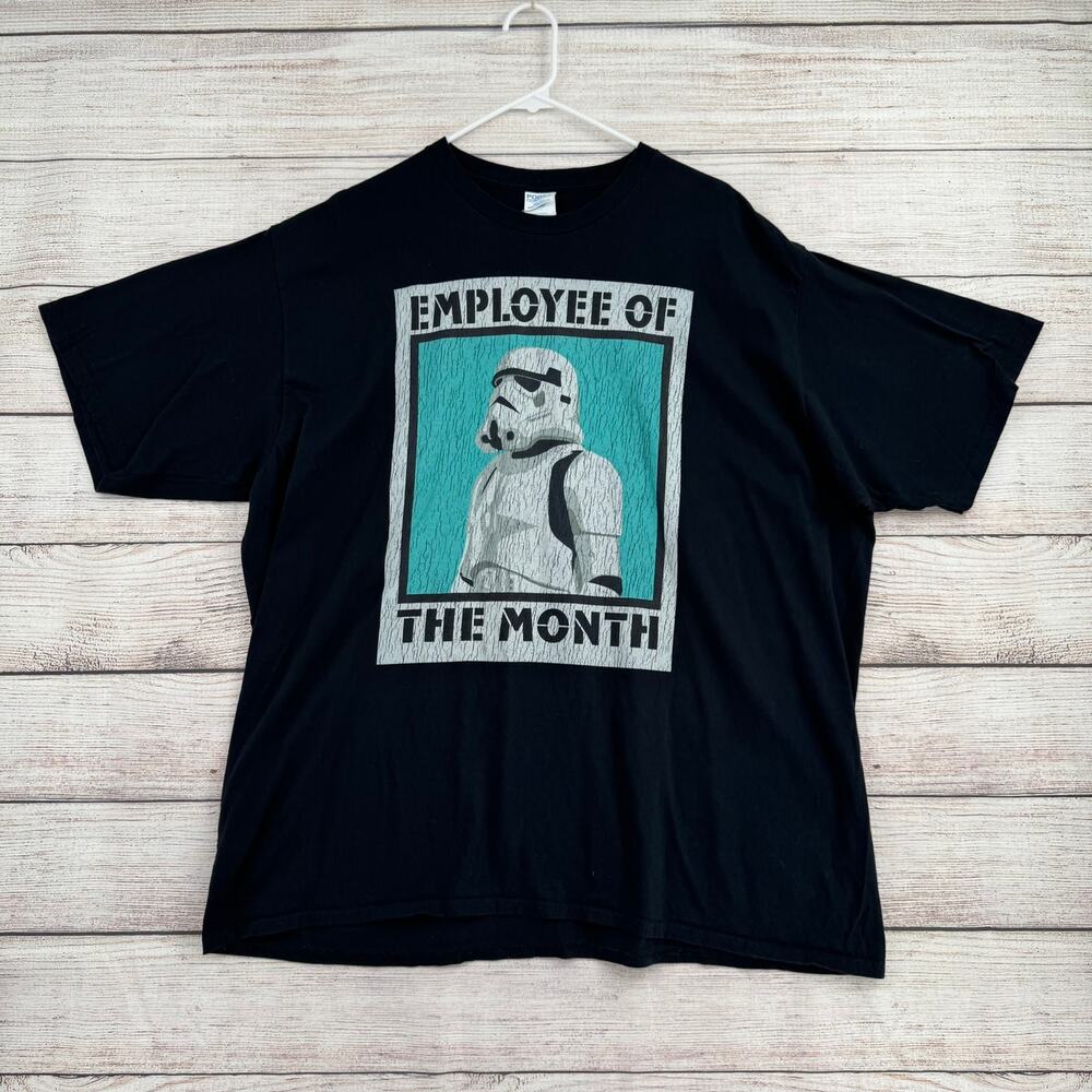 Star Wars Stormtrooper Employee of the Month T-Shirt Mens 3XL Black Blue